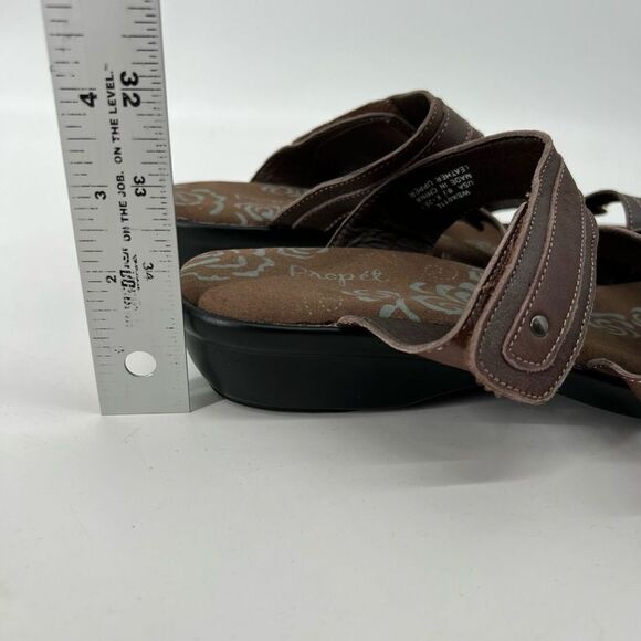 Propet Aurora Wedge Brown Orthopedic Sandals‎ - Picture 4 of 5